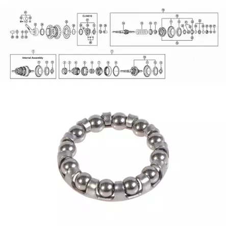 Kuularengas F – Yhteensopiva Shimano Nexus 7-v - Polkupyörän varaosat - 64209 - 1