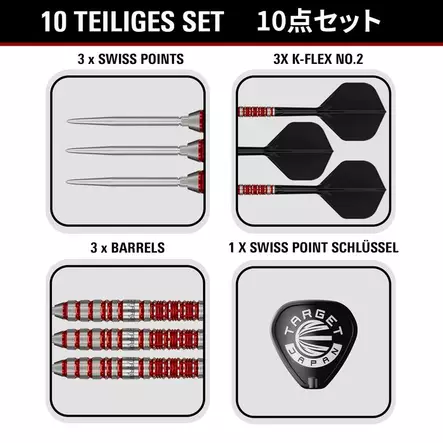 Target Japan Black Marque Spinel Swiss Point 90% Dartstikat - Target Darts Tikat - 191019 - 2