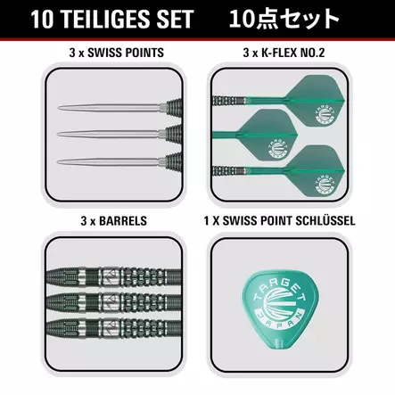 Target Japan Tan Phuay Wei PW G3 Swiss Point 90% Dartstikat - Target Darts Tikat - 191039 - 2