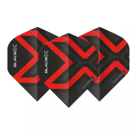 Winmau Blade X Prism Delta Metallic Black Red - Dartsulat - Dartstikan irtosulat - 6915-809 - 1