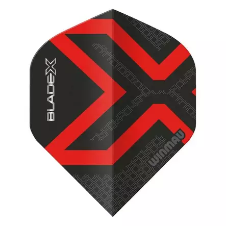 Winmau Blade X Prism Delta Metallic Black Red - Dartsulat - Dartstikan irtosulat - 6915-809 - 2
