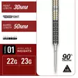 Target Japan Beau Greaves Japan Edition Swiss Point 90% Dartstikat - Target Darts Tikat - 191009 - 2
