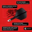 Target K-Shift Black NO6 Pyörivät Dartsulat - Kiinteäsulkaiset varret - 410549 - 2