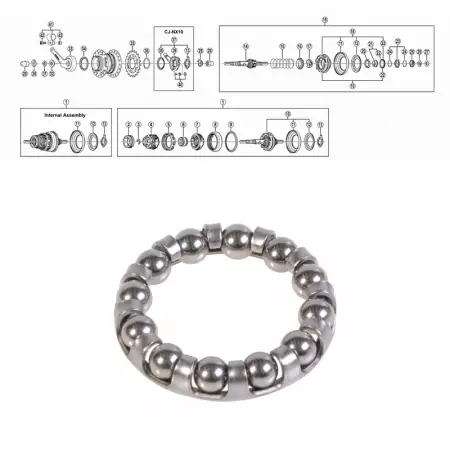 Kuularengas F – Yhteensopiva Shimano Nexus 7-v - Polkupyörän varaosat - 64209 - 1