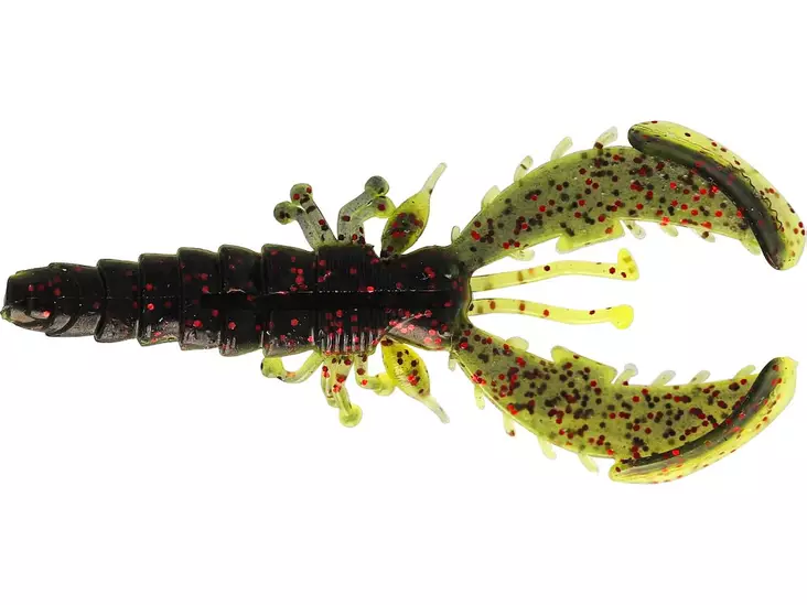 CRECRAW SLIM CREATUREBAIT 5.5CM 1.5G BLACK/CHARTREUSE 6PCS - Westin Jigit - P238-563-239 - 1