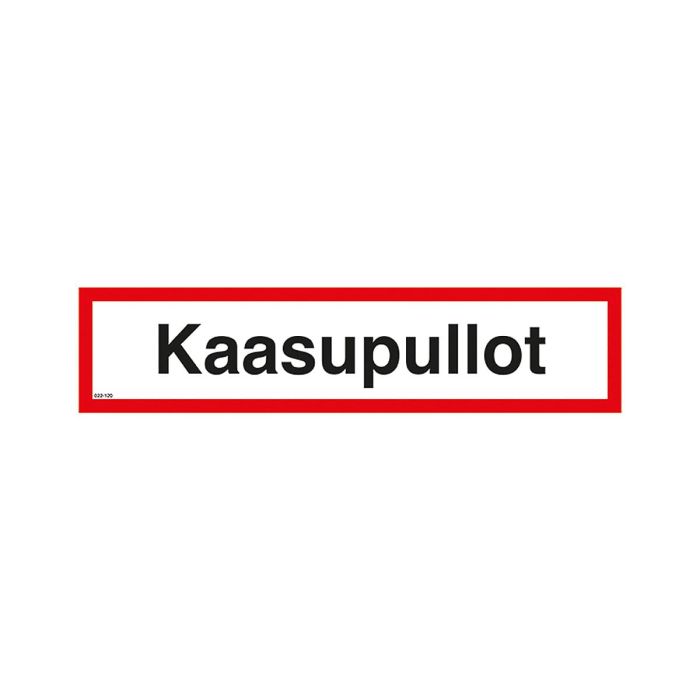 Kaasupullot Kyltti 10x40cm - Opasteet ja kyltit - 199 - 1