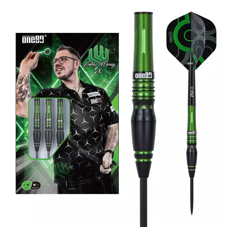 ONE80 Lukas Wenig S.E.90% Dartstikat - One80 Dartstikat - 9819 - 1