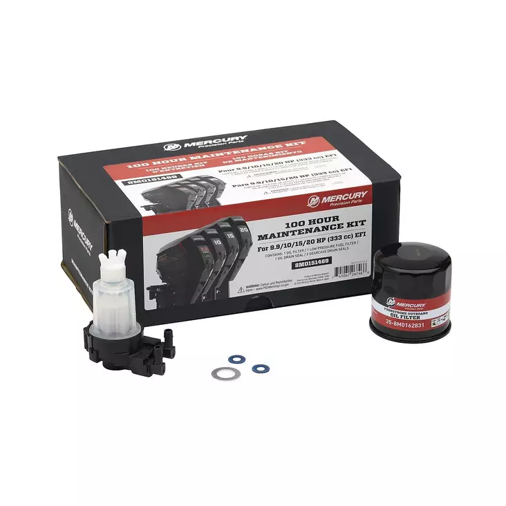 Mercury 100 h huoltosarja 15–20 hv EFI FourStroke - Mercury OEM Huoltosarjat - 8M0151469 - 1