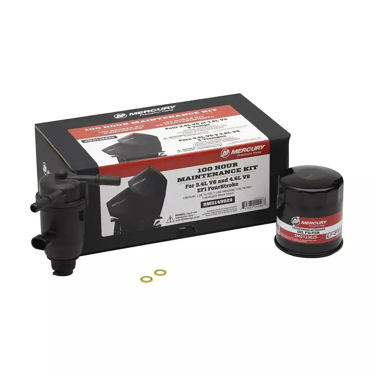 Mercury 100 h huoltosarja V6/V8 175–300 hv FourStroke - Mercury OEM Huoltosarjat - 8M0149929 - 1