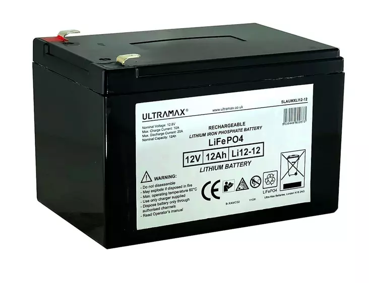 Ultramax LiFePO4 akku 12V | 12Ah - Vene- ja vapaa-ajan akut - UM-BAT-12V12A - 1