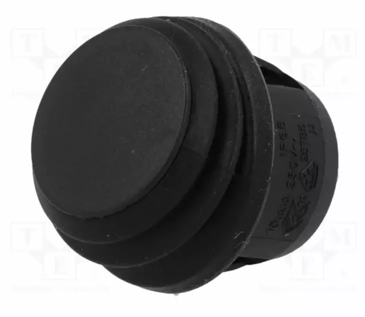 SCI kokomusta pyöreä keinukytkin - Venesähkötarvikkeet - R13112A802BB - 1