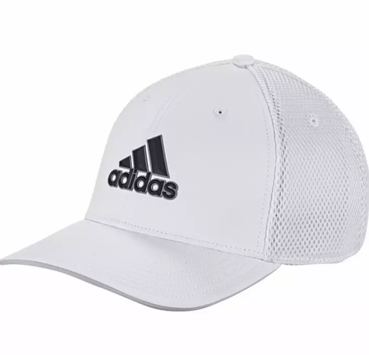Adidas Valkoinen A-Stretch Tour Golflippis, L-XL - Lippikset - DT2307-LXL - 1