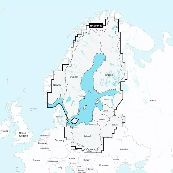 Navionics Suomen sisävedet ja meri - Kaikuluotainten karttakortit - NAVIONICS-EU644L - 1
