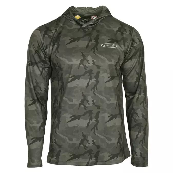 Vision Bamboo Bug & UV Hoodie Camo huppari - Kalastustakit ja housut - V3053-L - 1