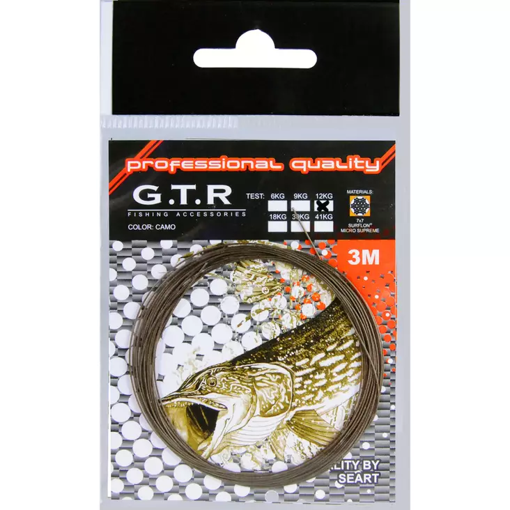 G.T.R Perukemateriaali 7x7 12Kg/3m - Vaijerit ja punokset - 1700-123M - 2