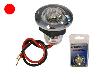 Pinta-asennettava LED venevalo Punainen - Venesähkötarvikkeet - 1800-095PUN - 1