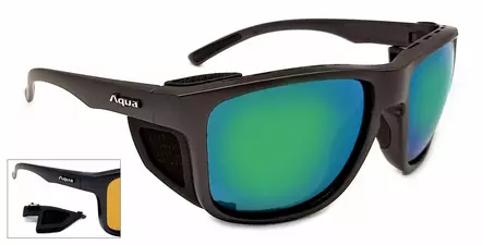 Aqua Ocean Matt Black Aurinkolasit - Polarisoidut Aurinkolasit - OMVP - 1