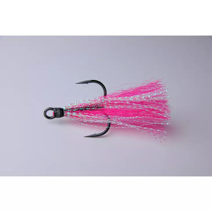 K.P UV Tail Hook F.Pink Kolmihaarakoukku 2kpl - Irtokoukut ja painot - 2-KPUVTH-2-P - 1