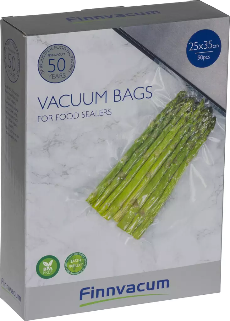 Finnvacum Uritettu Vakuumipussi 50kpl - Vakuumiletkut ja pussit - 345250350PR - 1