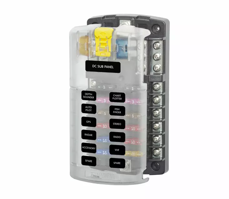 Blue Sea Sulakelaatikko 12 sulakkeelle - Venesähkötarvikkeet - 5026-BSS - 1