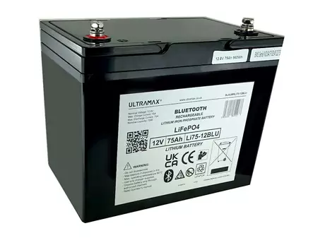 Ultramax LiFePO4 akku 12V 84Ah - Vene- ja vapaa-ajan akut - UM-BAT-12V84A-BT - 1