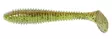 Keitech Swing Impact FAT 3.8" - 401T Green Pumpkin / Chartreuse - Keitech Swing Impact FAT 3,8" Jigit - FAT38-401T - 1