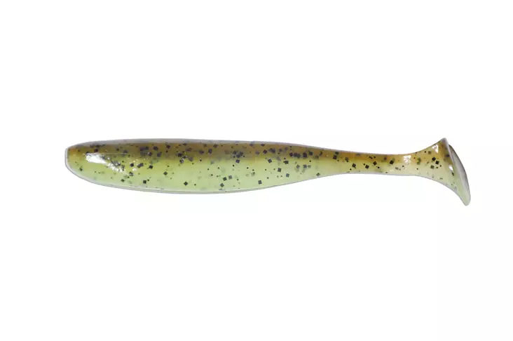 Keitech Easy Shiner 4" - 401T Green Pumpkin / Chartreuse - Keitech Easy Shiner 4" jigit - ES4-401T - 2