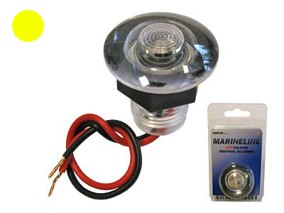 Pinta-asennettava LED venevalo Keltainen - Venesähkötarvikkeet - 1800-095KELT - 1